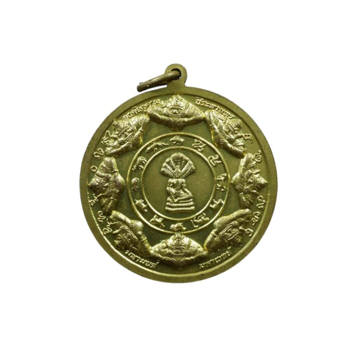 3famousmonks Three Reverend Monks Gold Plated Pendant