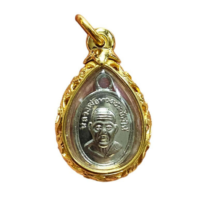 lpthuad silver LP Thuad Thai Amulet Gold Pendant 2558