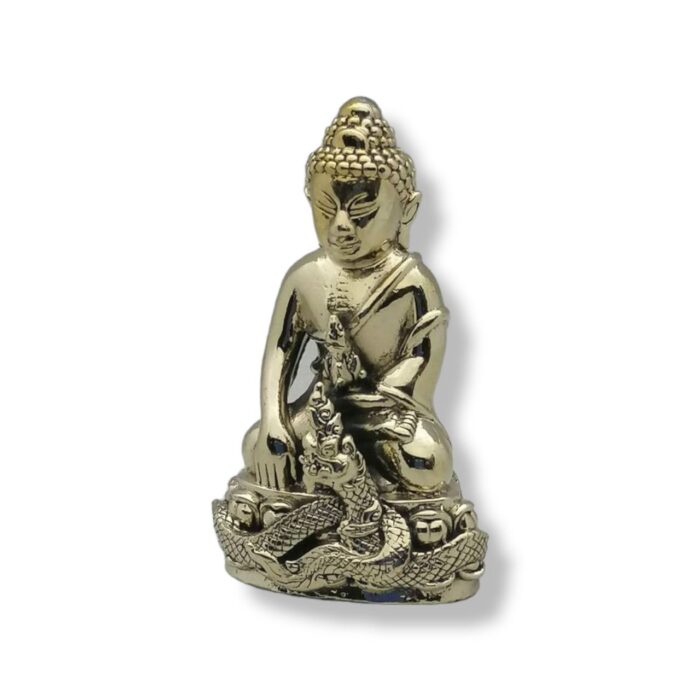 kring whitegold4 Phra Kring Buddha Figure 90 Years LP Khambu