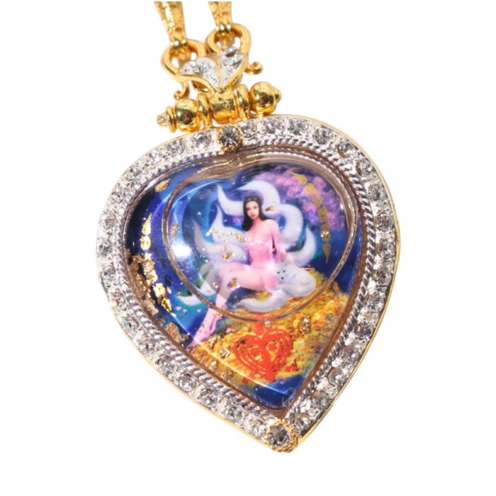 9tailsfox heart2 Nine Tailed Fox Heart Shaped Locket by Kruba Baeng