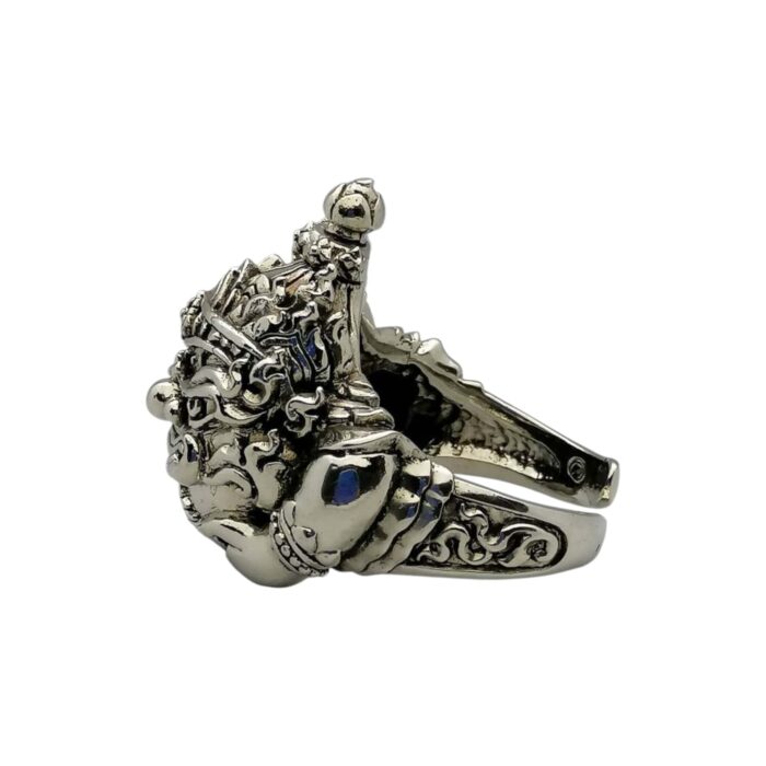 Rahu ring LP Kloy2 Phra Rahu Gold White Ring by LP Kloy