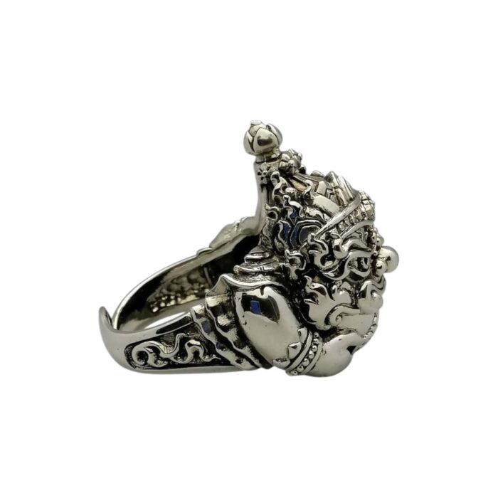 Rahu ring LP Kloy3 Phra Rahu Gold White Ring by LP Kloy