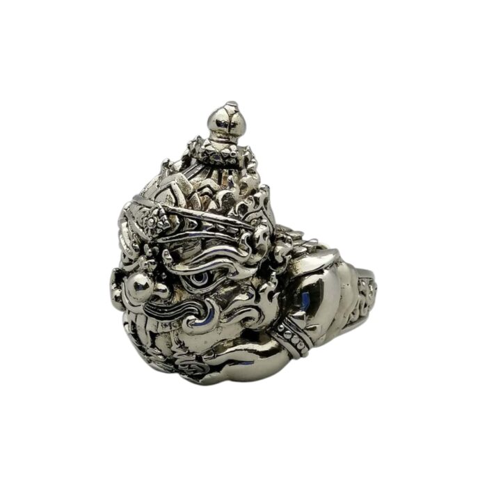 Rahu ring LP Kloy Phra Rahu Gold White Ring by LP Kloy