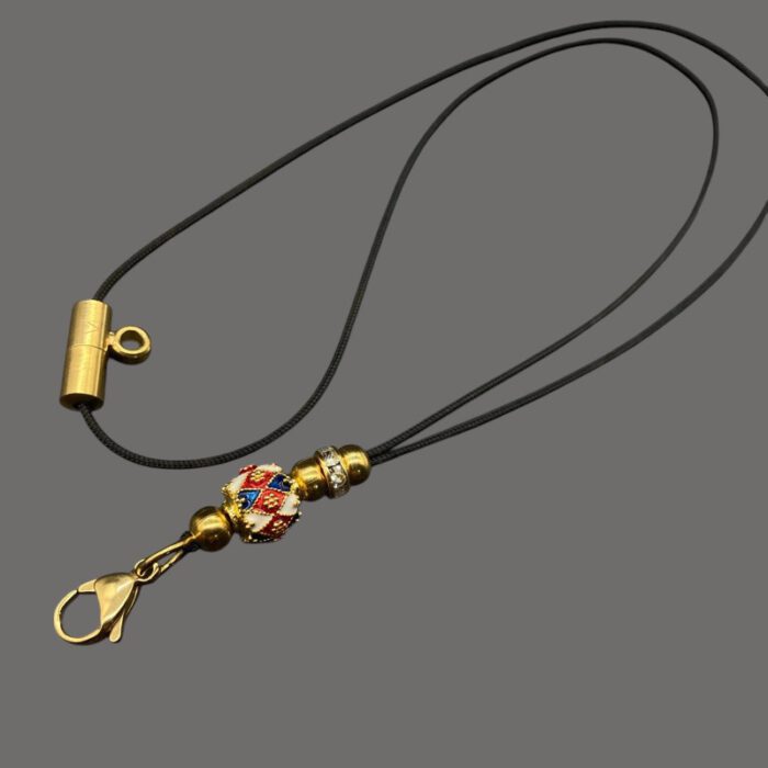 Double-Hook Amulet Rope Necklace Rounded Design - Image 5