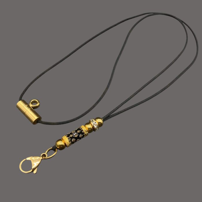 Double-Hook Amulet Rope Necklace - Image 1